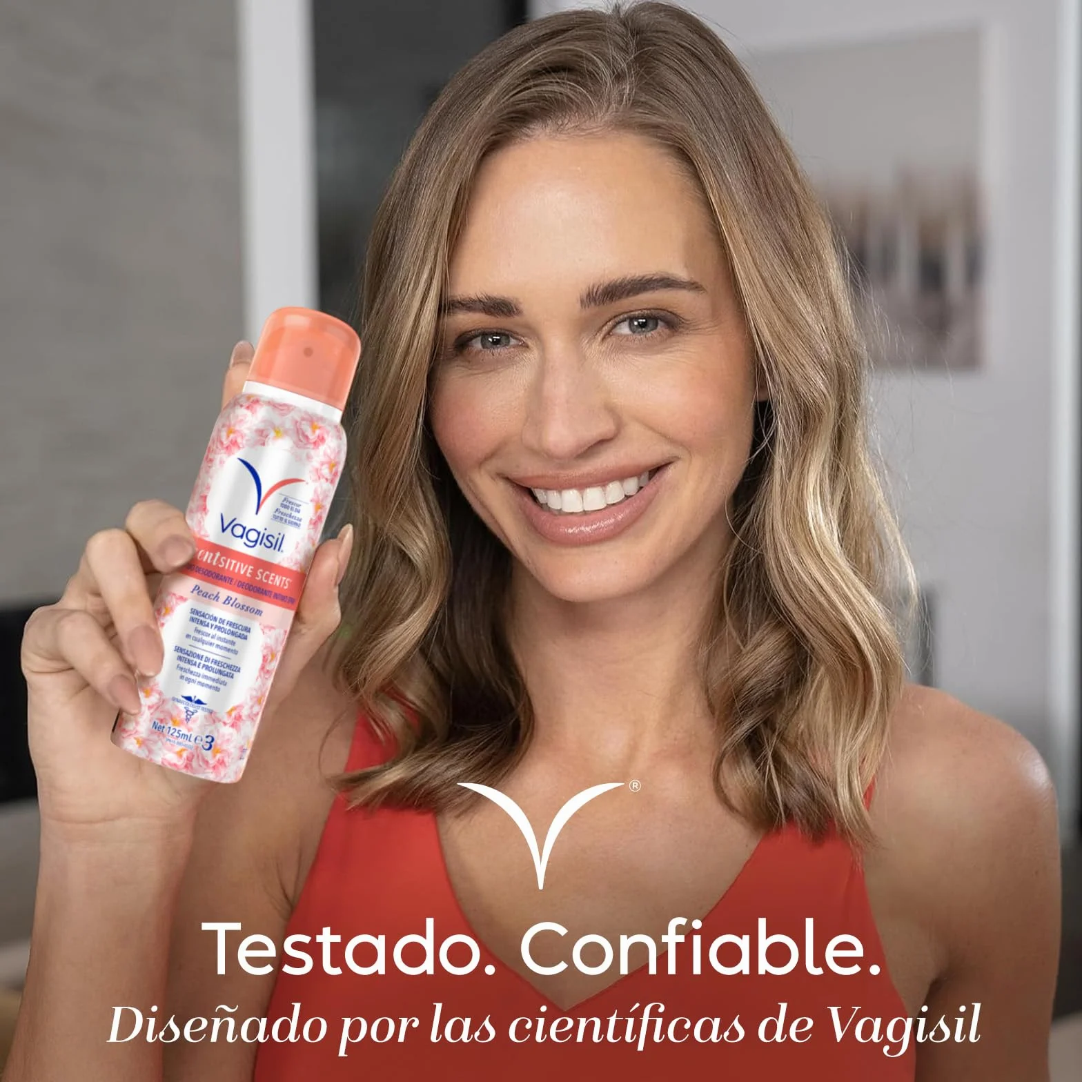 Vagisil Desodorante Íntimo Spray para Mujer, Higiene Íntima, 125 ml