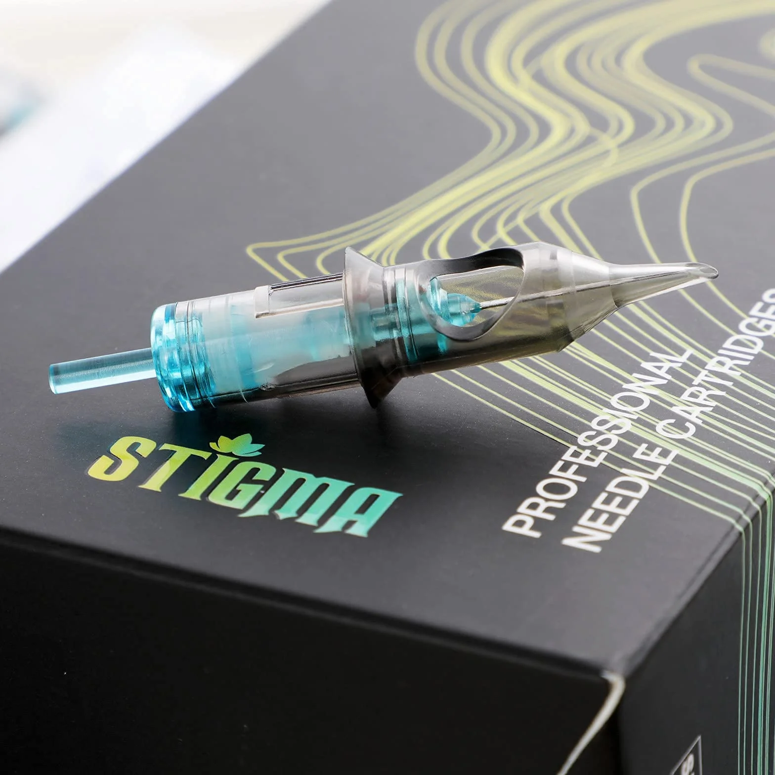 STIGMA Cartuchos de Tatuaje Aguja para Tatuar #12 Modelo Mezclado RL+RM (1203RL 1205RL 1207RL 1209RM 1215RM) Standard Tattoo Cartridge Needles Estándar 0.35mm Desechable con Membrana EN02B-50KIT-X