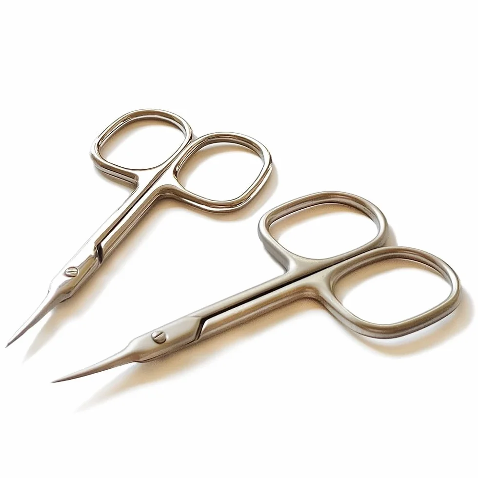 Tijeras para cutículas, alicates superdelgados para el cuidado de cutículas, cortador seco y removedor, herramientas profesionales para manicura y uñas, brillante