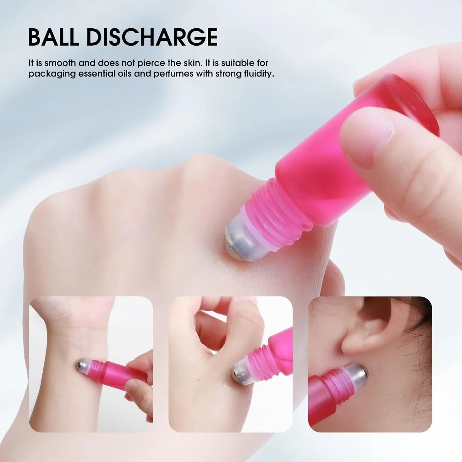 Roll On Aceites Esenciales 5ml 8 Pcs Botella Esmerilada Cristal Aromaterapia Perfumes