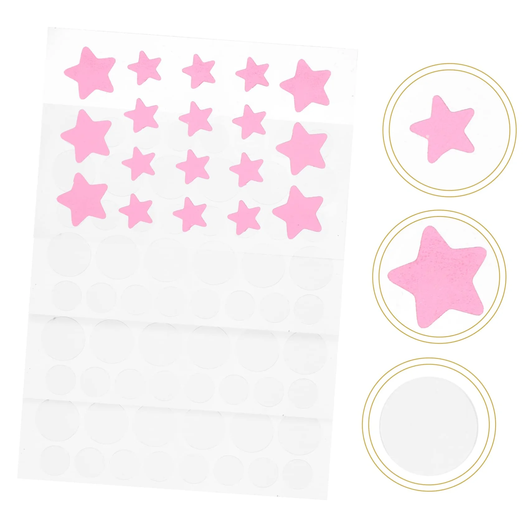 Parches Para Acné Hidrocoloides Coloridos Para Espinillas De Parches Invisibles Para Cuidado Facial Material Y Efecto Hidratante 4 Hojas X 5