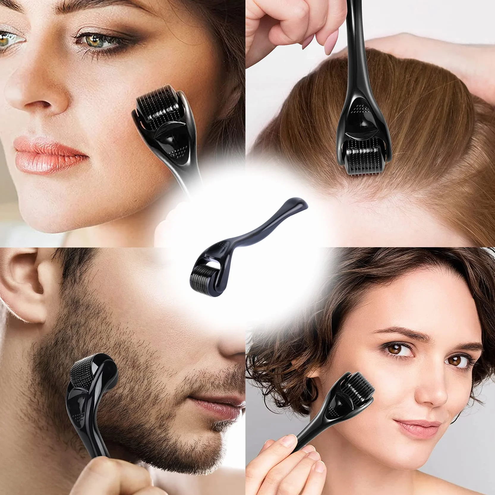 Microagujas Rollo 0,5 mm 540 Agujas para Arrugas Poros Estrías Pérdida de Pelo Cicatrices Hiperpigmentación