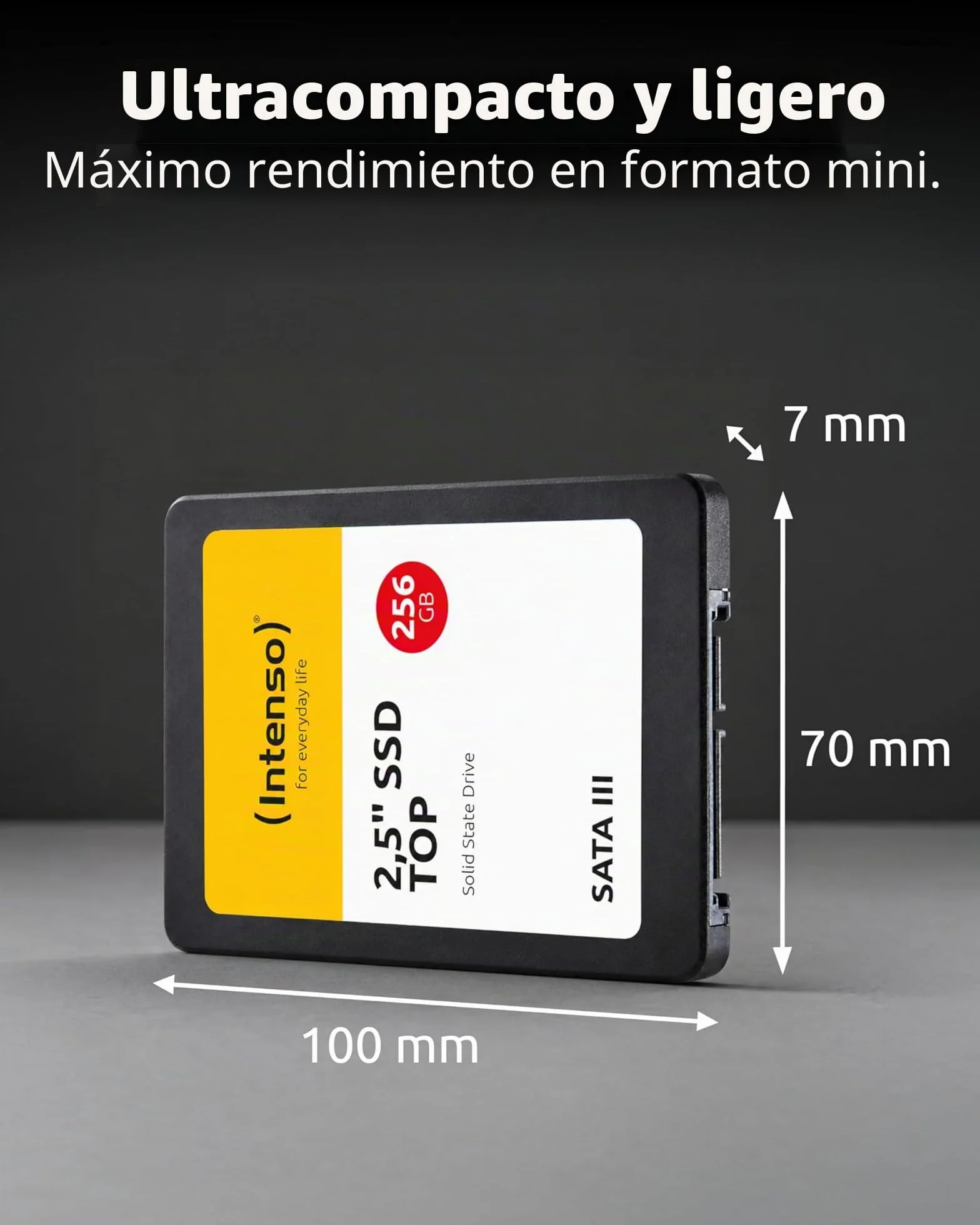 Intenso 2.5 Inch SSD SATA III 256 GB Unidad de estado sólido