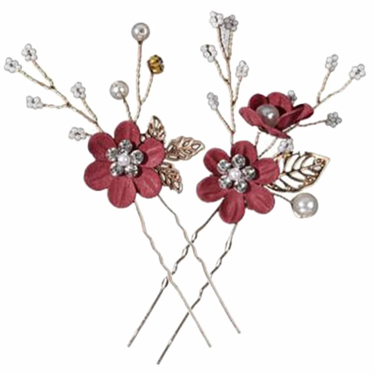 ifundom Horquillas De Pelo Mujer Boda Con Flores 4 Piezas Accesorios Para El Cabello De Novia