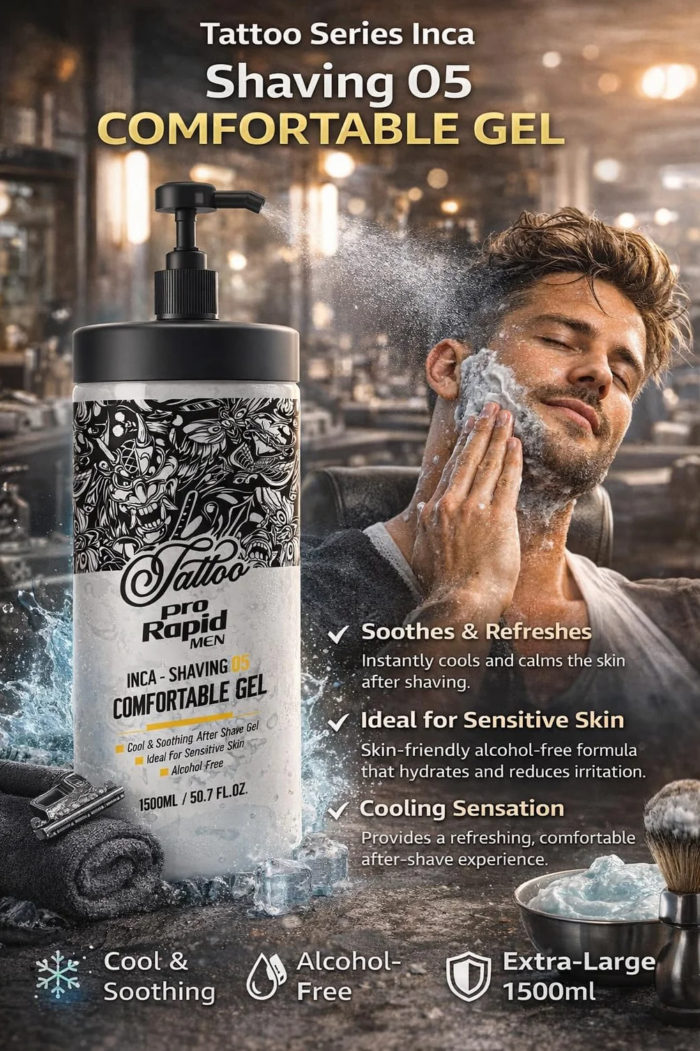 Pro Rapid Tattoo Series Inca After Shave Comfortable Gel 1500 ml