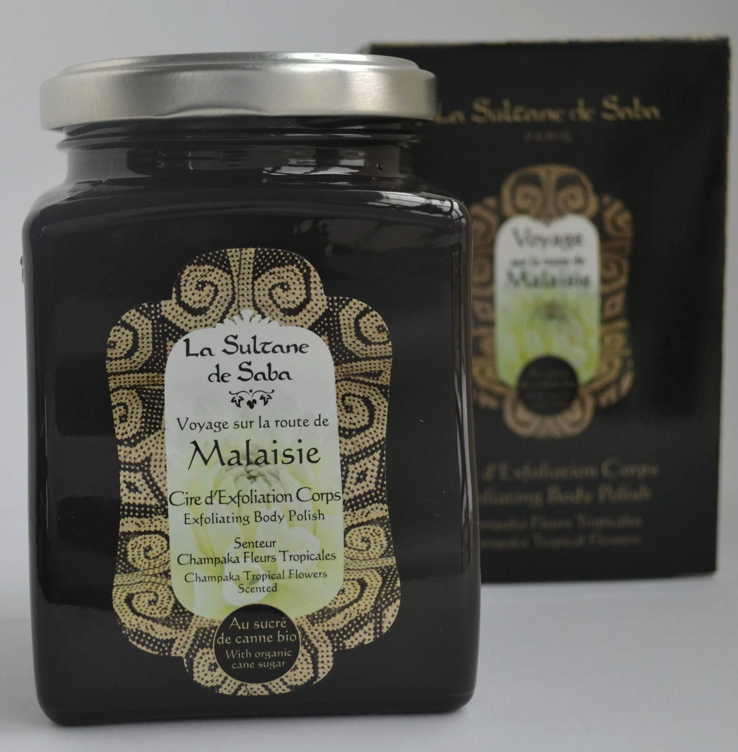 La Sultane de Saba - Exfoliante corporal Champaka y Flores tropicales, 300gr- Viajando en el camino a Malasia