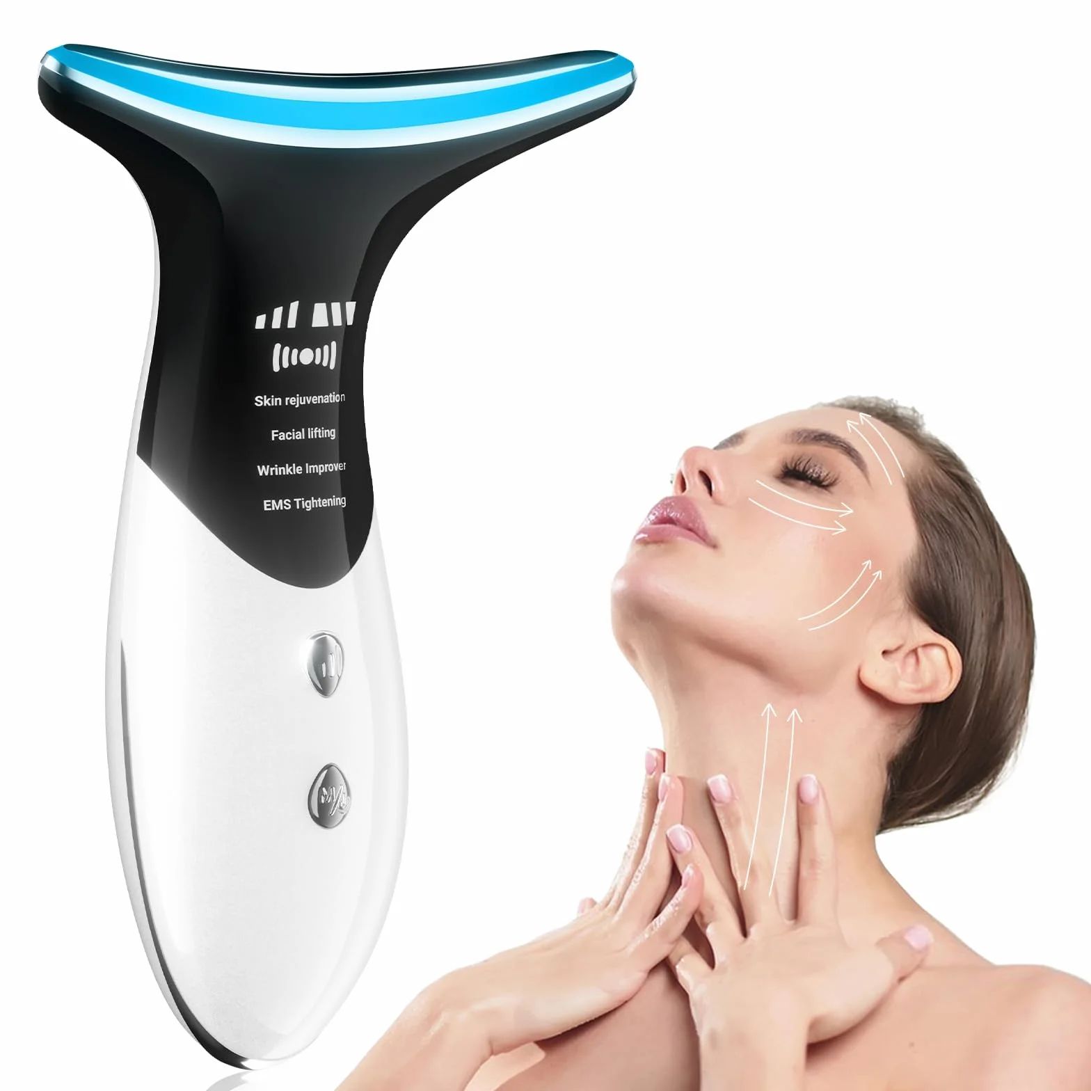 Masajeador Facial Eléctrico 4 en 1, Portátil Reafirmante Piel Masaje Profundo