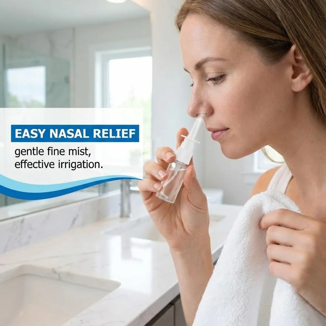 Botellas de Aerosol Nasal 10ml Plástico Atomizador Rellenable Fina Pulverización Agua Perfume Aceites Esenciales