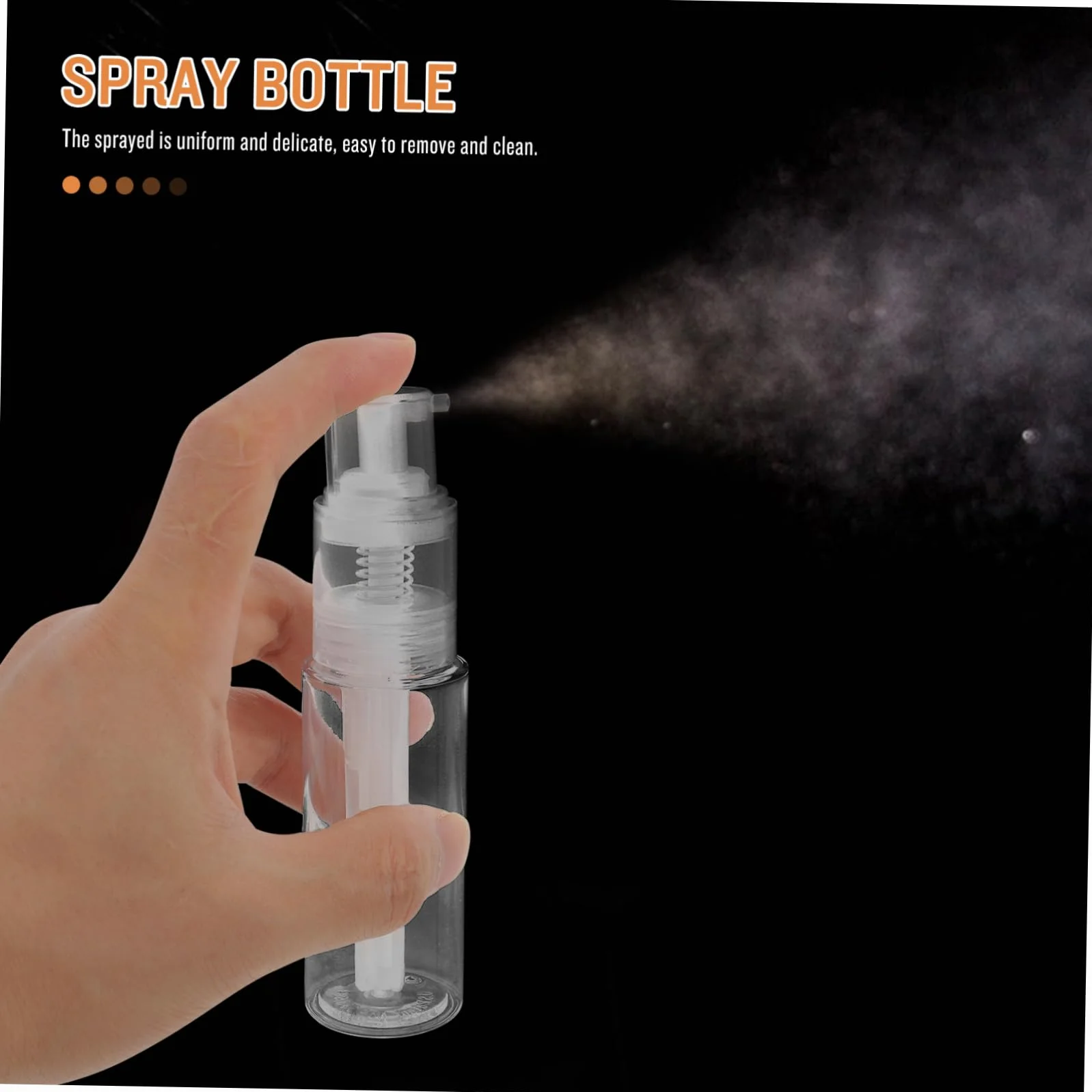 Botella de Spray para Polvo Suelto 50ml Material PP Pulverización Uniforme