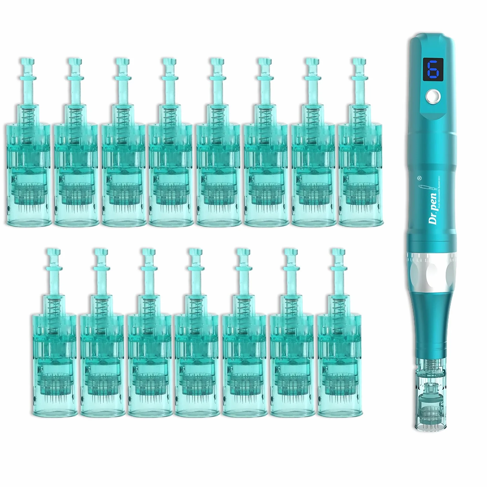 Dr. Pen 36 Pin Agujas de Repuesto Originales para Microneedling, Compatibles con Ultima A6S, Cartuchos Desechables 15 Pcs
