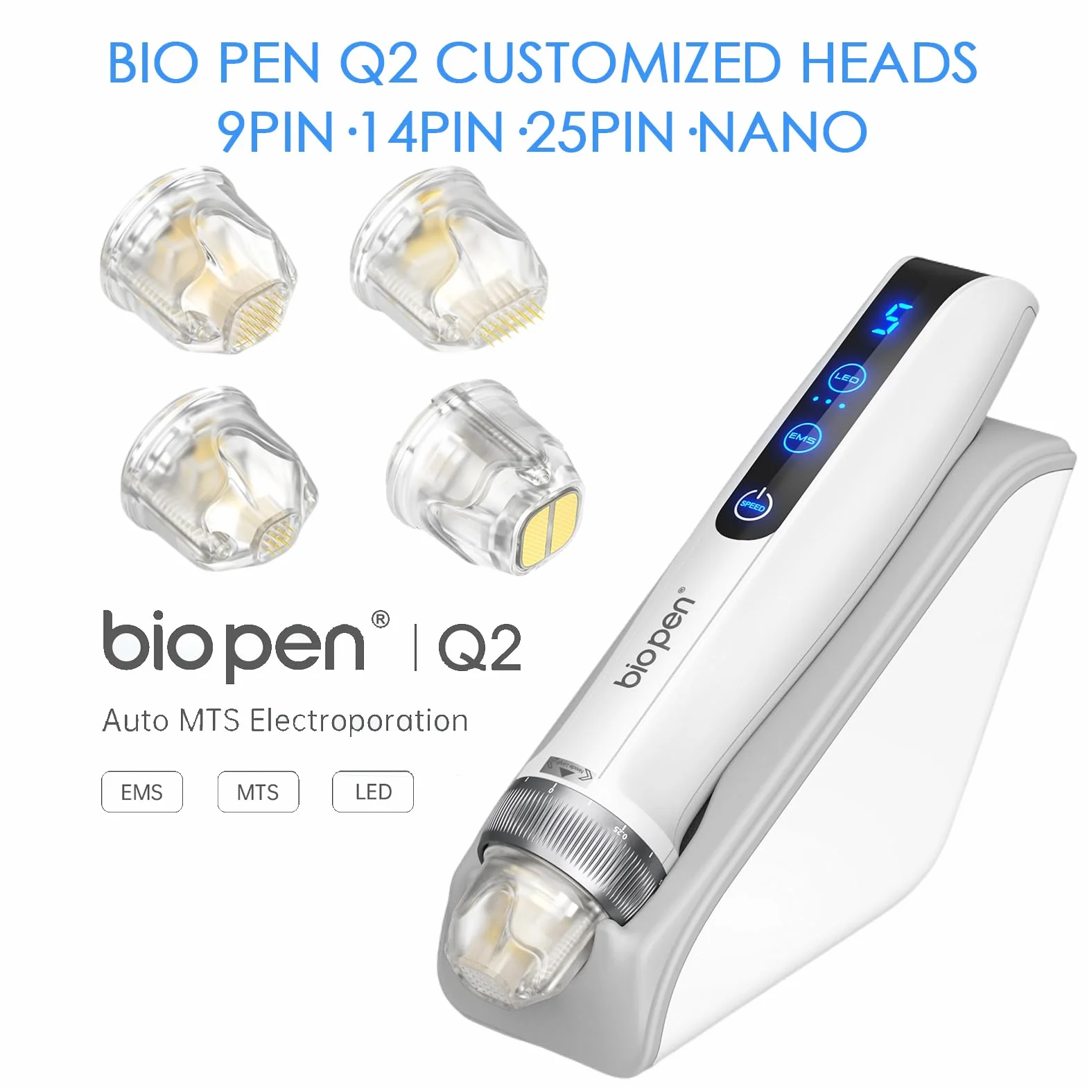 Cartuchos Originales de Microneedling Bio Pen Q2, 25 Pin 10 Piezas