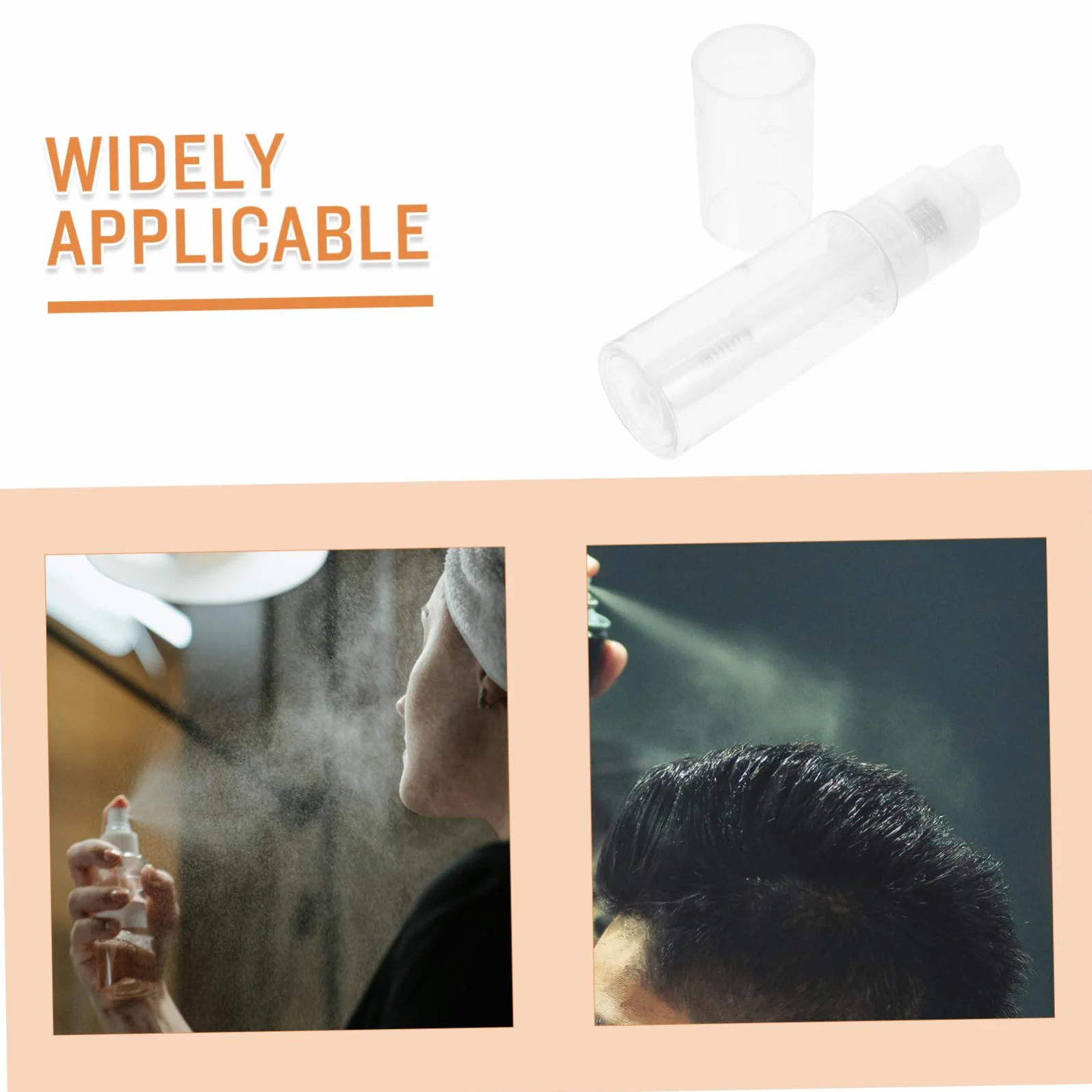 Botella de Spray para Polvo Suelto 50ml Material PP Pulverización Uniforme
