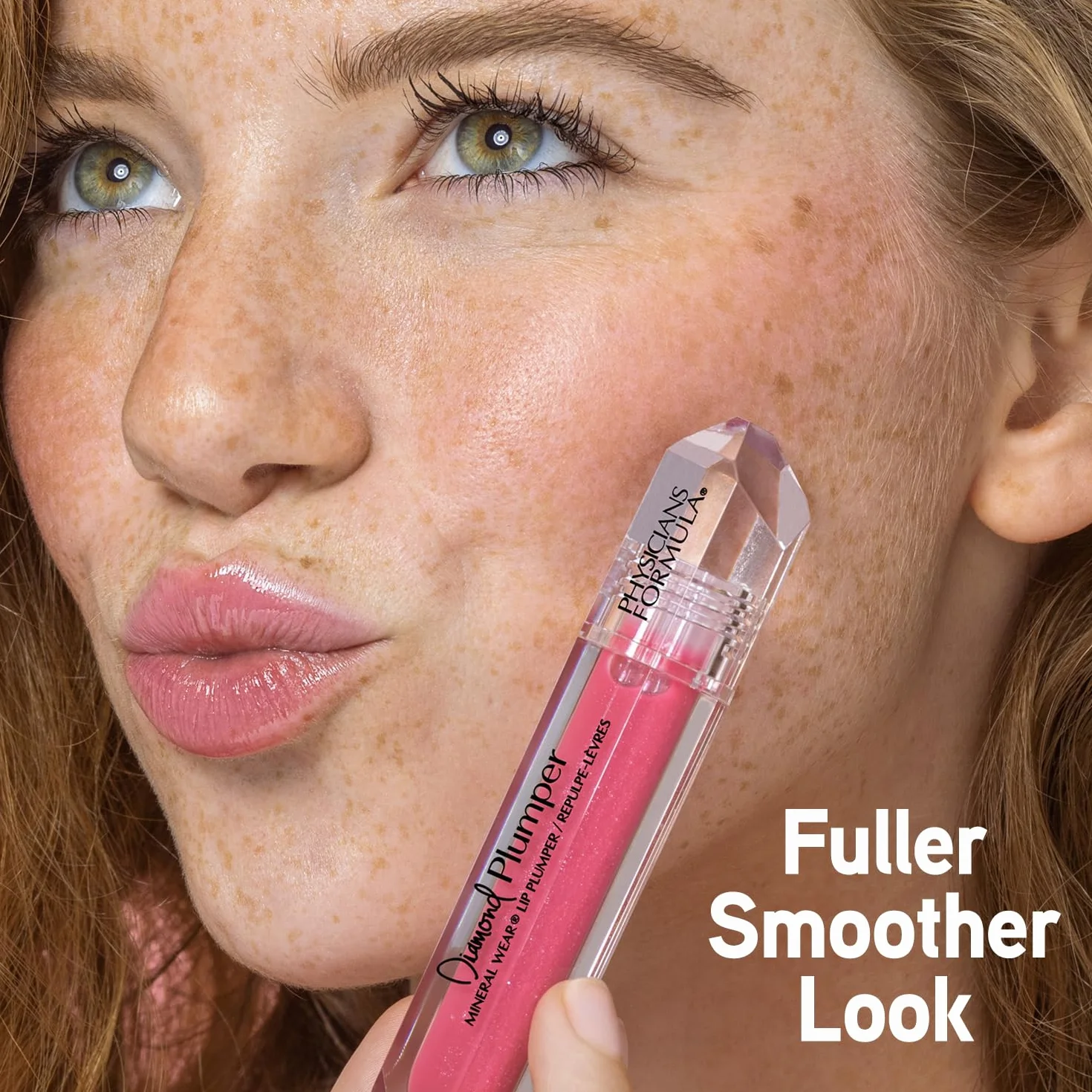 Physicians Formula Diamond Plumper Brillo de Labios con Polvo de Diamante, Pink Radiant Cut