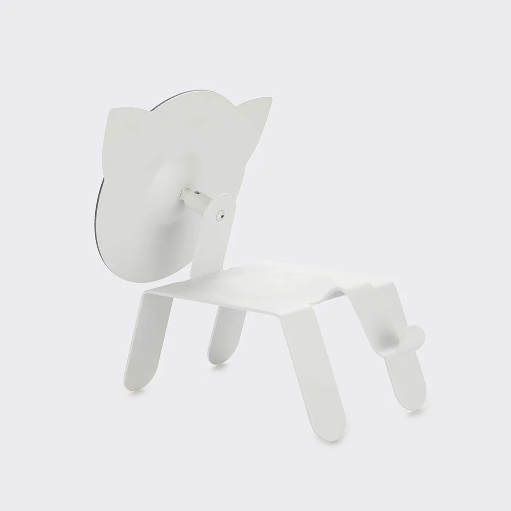 Balvi Espejo de sobremesa Blanco Forma de Gato con Bandeja para Joyas