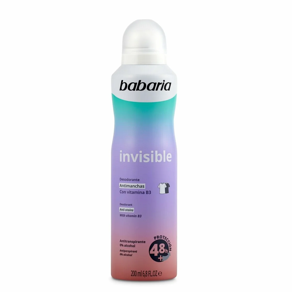 Babaria Desodorante Invisible Antimanchas Antitranspirante 200ml