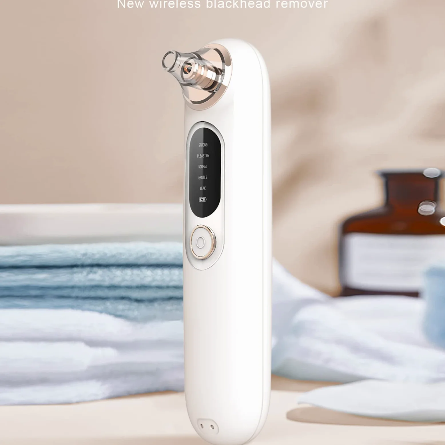 Herramienta extractora de puntos blancos para acné y comedones, limpiador de poros facial, limpiador eléctrico de poros, herramienta de succión de puntos negros, aspiradora de poros para eliminar