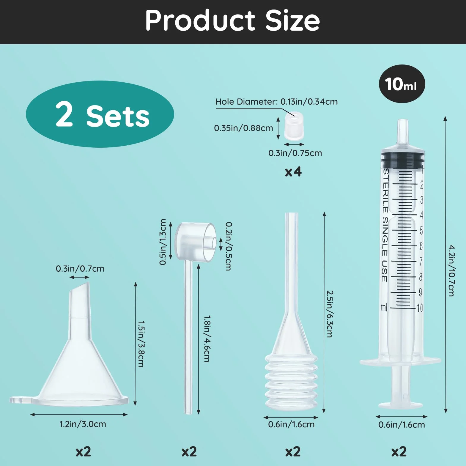 Segbeauty Bomba Dispensadora de Perfume 10ml Jeringa de Plastico Embudo Transparente Pipetas Herramienta de Transferencia