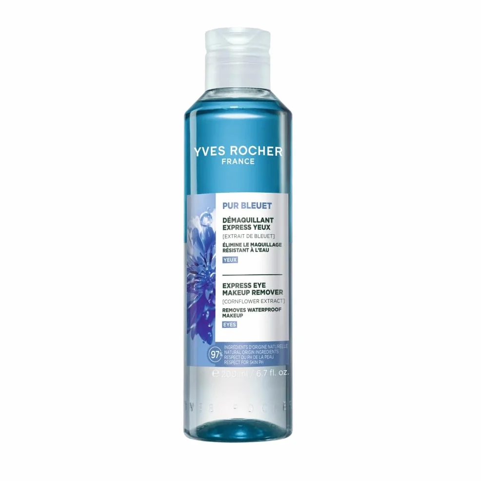 Yves Rocher Desmaquillante Ojos y Labios Bifásico 200 ml Pur Bleuet Aciano Bio Waterproof Sin Perfume