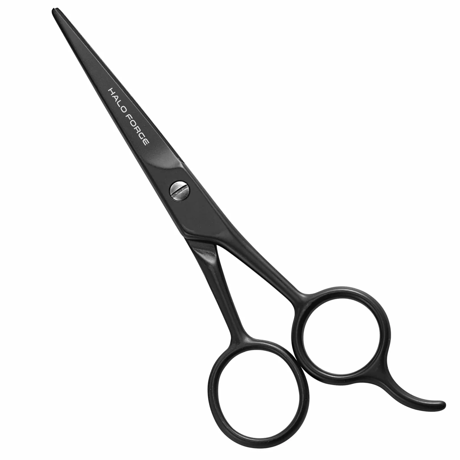 HALO FORGE Tijeras para barba y bigote – Pequeña hoja recta de corte de precisión de acero inoxidable – Tijeras de aseo afiladas para el cuidado personal, cabello facial y cuerpo – Regalo para mujeres