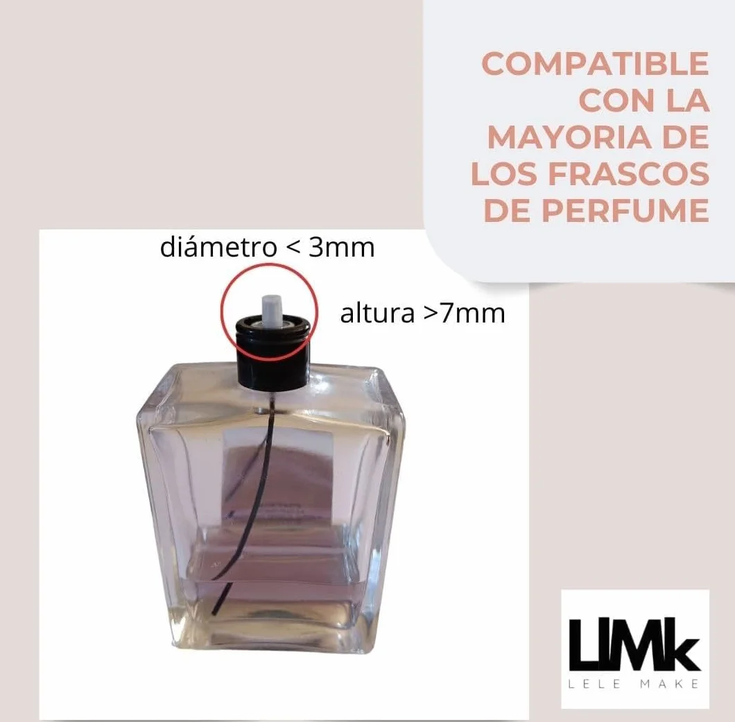 Atomizador Perfumes Recargable 3 PCS 8 ML Set Botes Colonia Viaje Porta Perfume Sin Fugas Negro Plata Cobre
