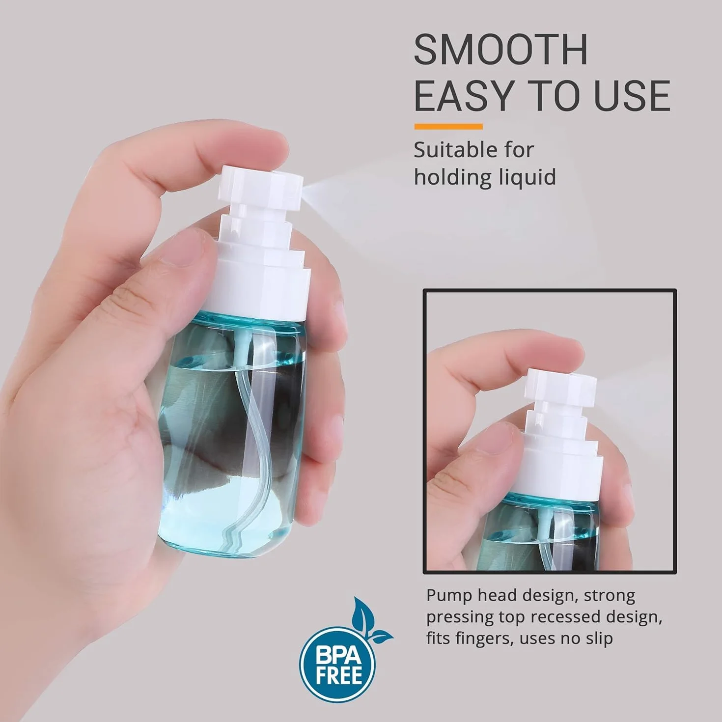 KAHEIGN 12 Piezas Botellas Pulverizadoras 100ml Bote Spray Fina Antifugas Mini Pulverizador Vacío Envase de Viaje Rellenable Blanco