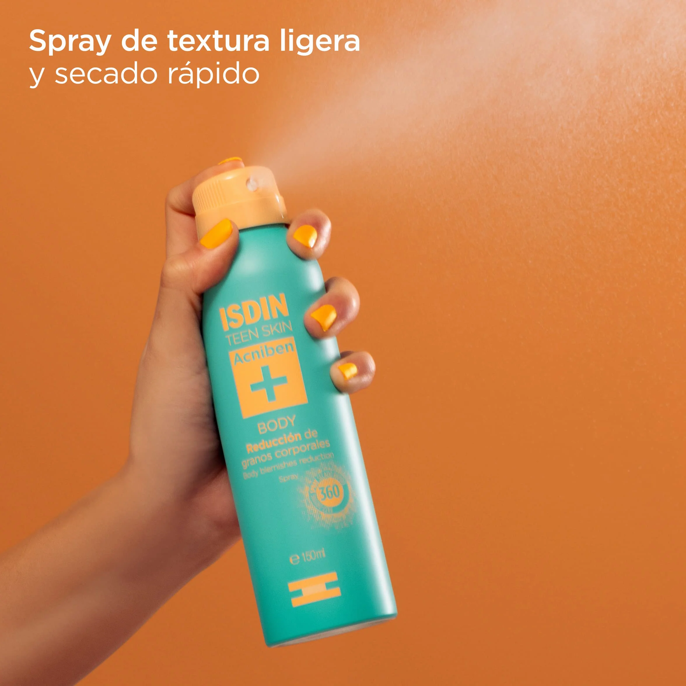 ISDIN Acniben Body Spray Corporal Granos, Sin fragancia, Blanco