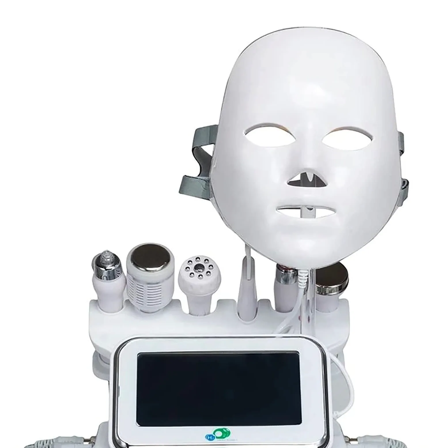 Mascara Facial Luz Led Facial Profesional, Máquina de Cuidado Facial Hidratante de Oxígeno Puro con Máscara Facial LED, Exfoliante de Limpieza Profunda, para Todo Tipo de Piel