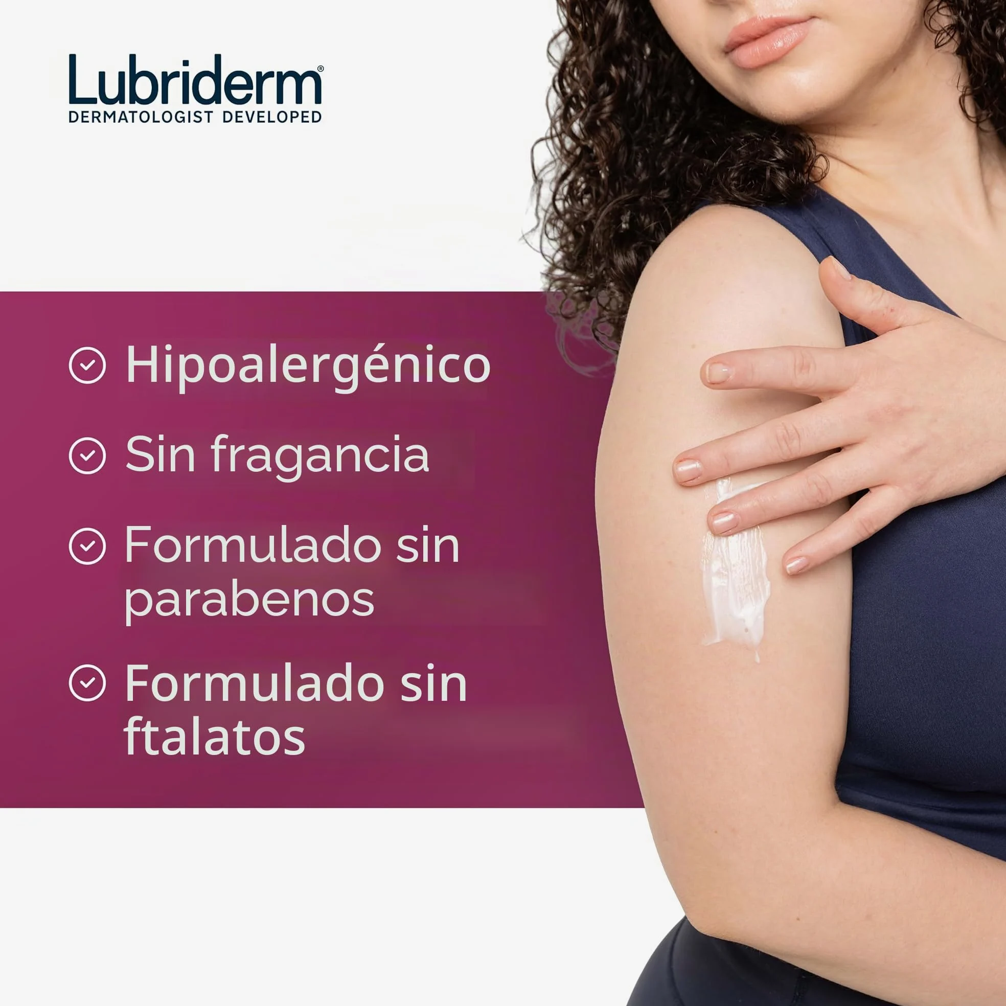 Lubriderm Advanced Therapy Loción corporal, loción sin fragancia para piel extremadamente seca, hidratación pro-ceramida para piel sensible, seca y sensible, loción para manos y cuerpo, no grasosa