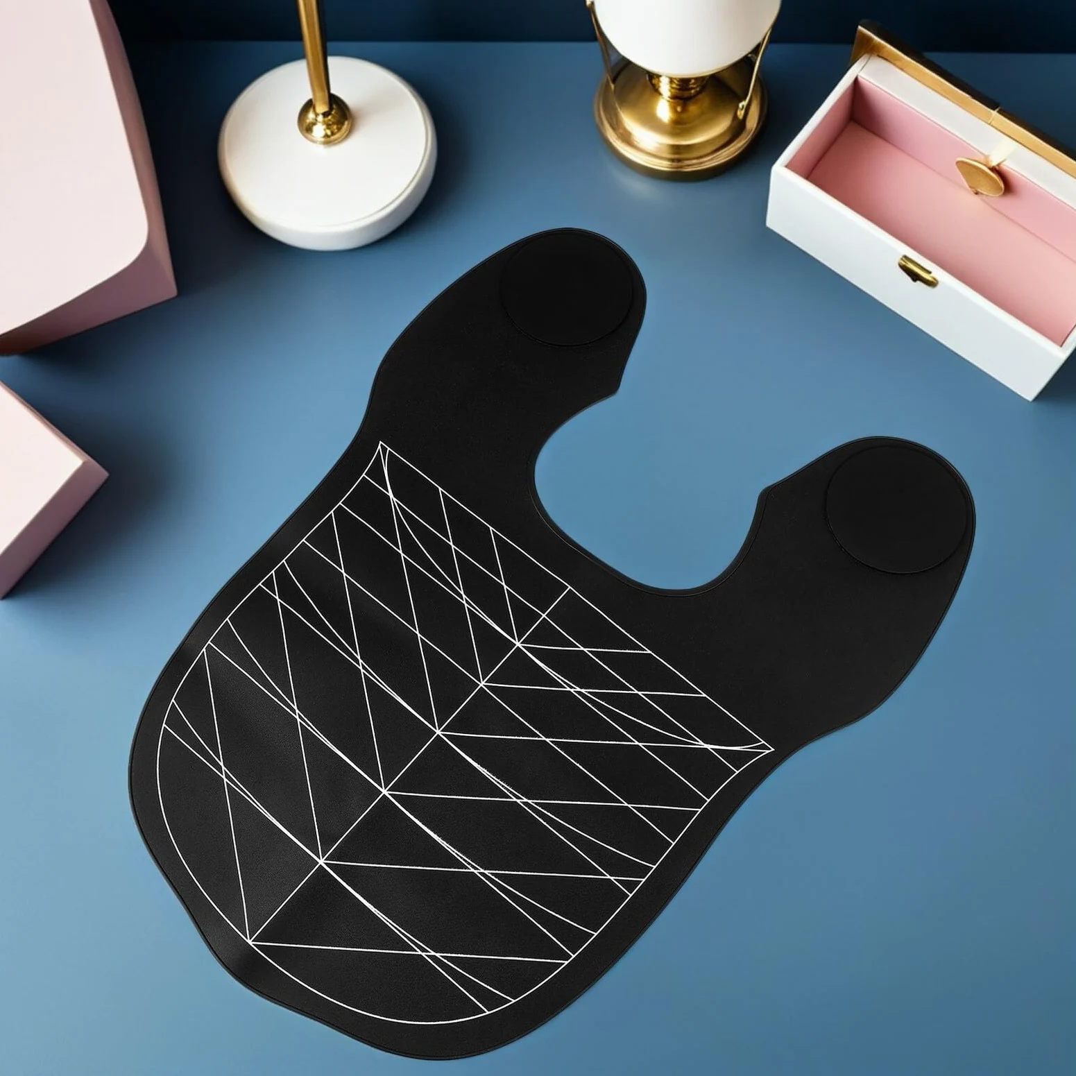Capa de Corte de Pelo de Silicona Negra 2 Piezas Profesional | Protección Reutilizable, Diseño Ergonómico Cómodo, Uso en Procedimientos de Salón