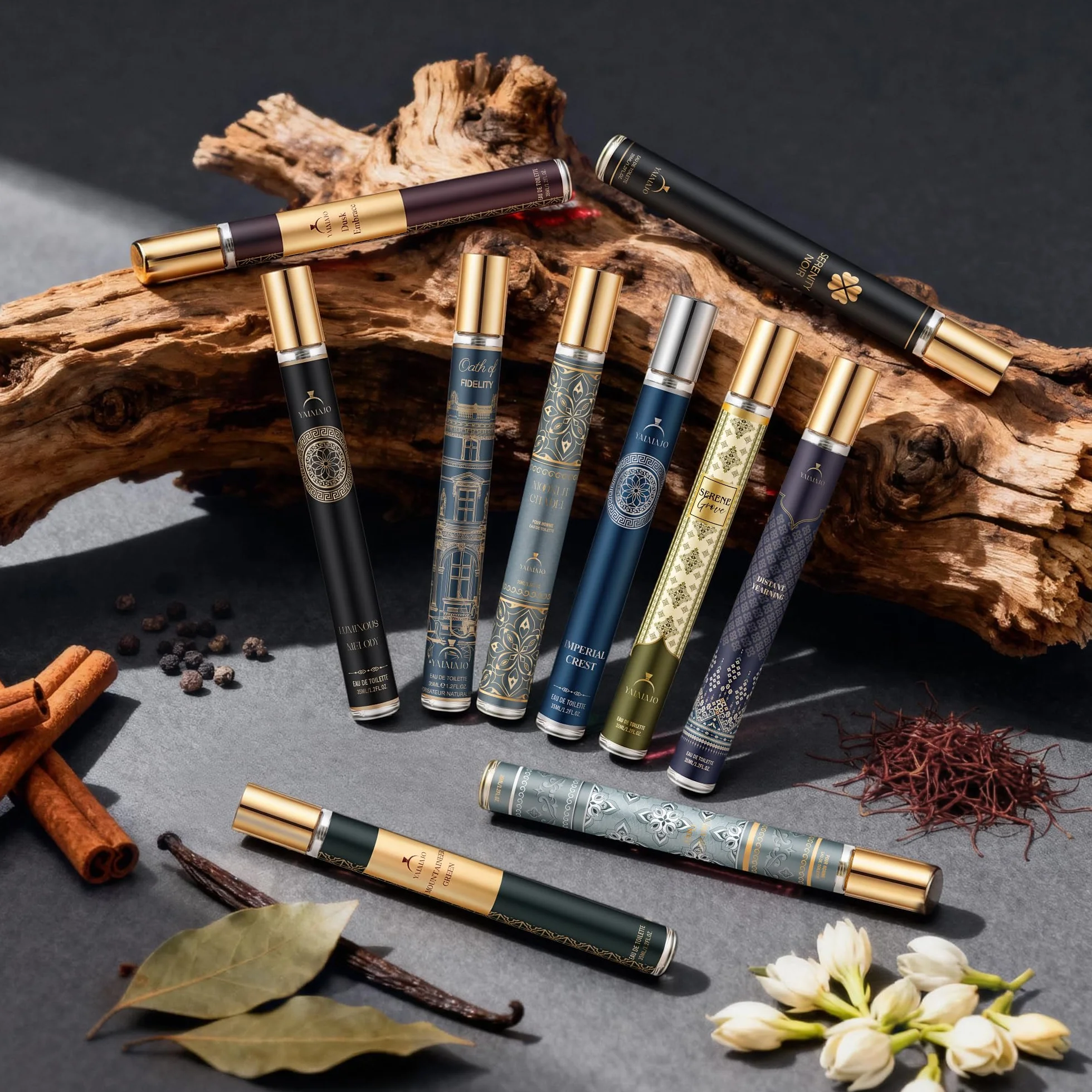 Perfume para hombre Eau de Parfum pack 10 unidades set viaje larga duración
