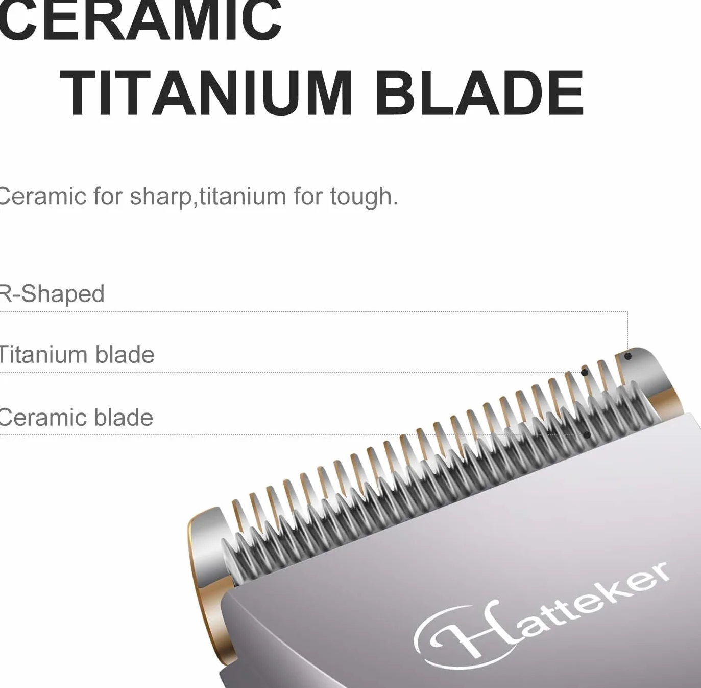 Hatteker Cortapelos Hombre Maquina Cortar Pelo Cortadora Barbero Electric Recortador Barba Waterproof