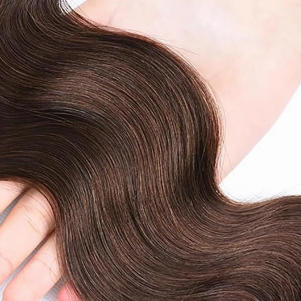 2Shoaiye 50 g # 4 BB paquetes de cabello humano 30 pulgadas