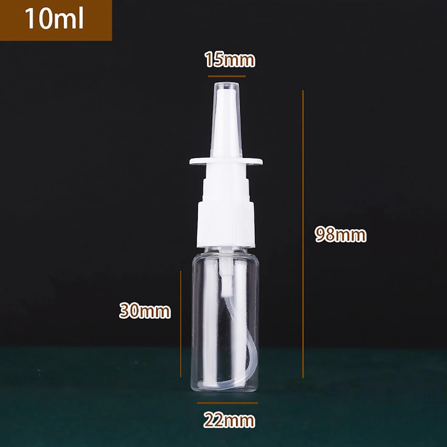 Botellas de Aerosol Nasal 10ml 6 piezas, Spray Nasal Reutilizable de Plástico Fino Vacío con Embudo