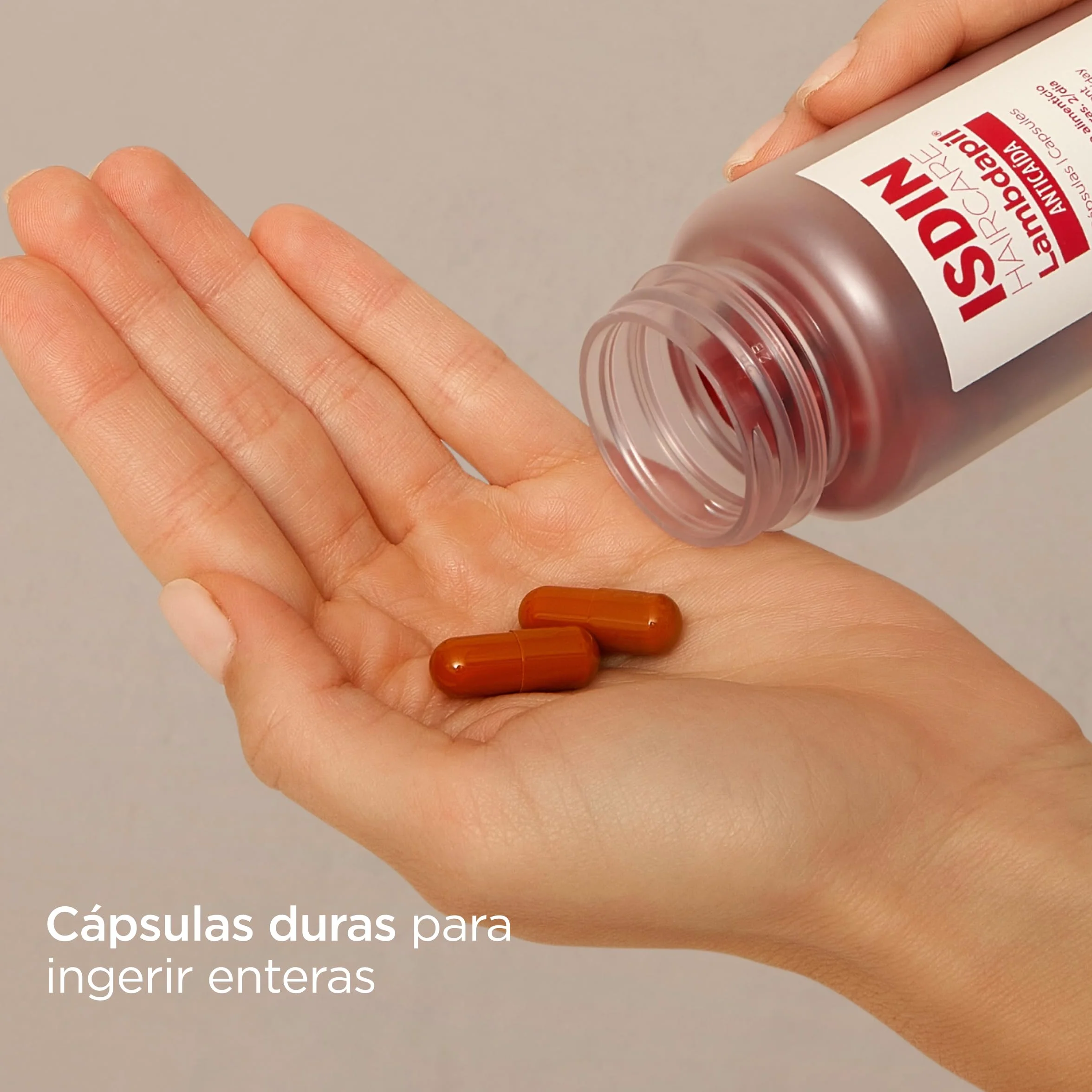 ISDIN Lambdapil 180 Cápsulas Anticaída del Cabello,Duración 3 meses,Complemento Alimenticio para la caída Ocasional del cabello,con vitaminas,minerales y extractos de plantas para un pelo saludable