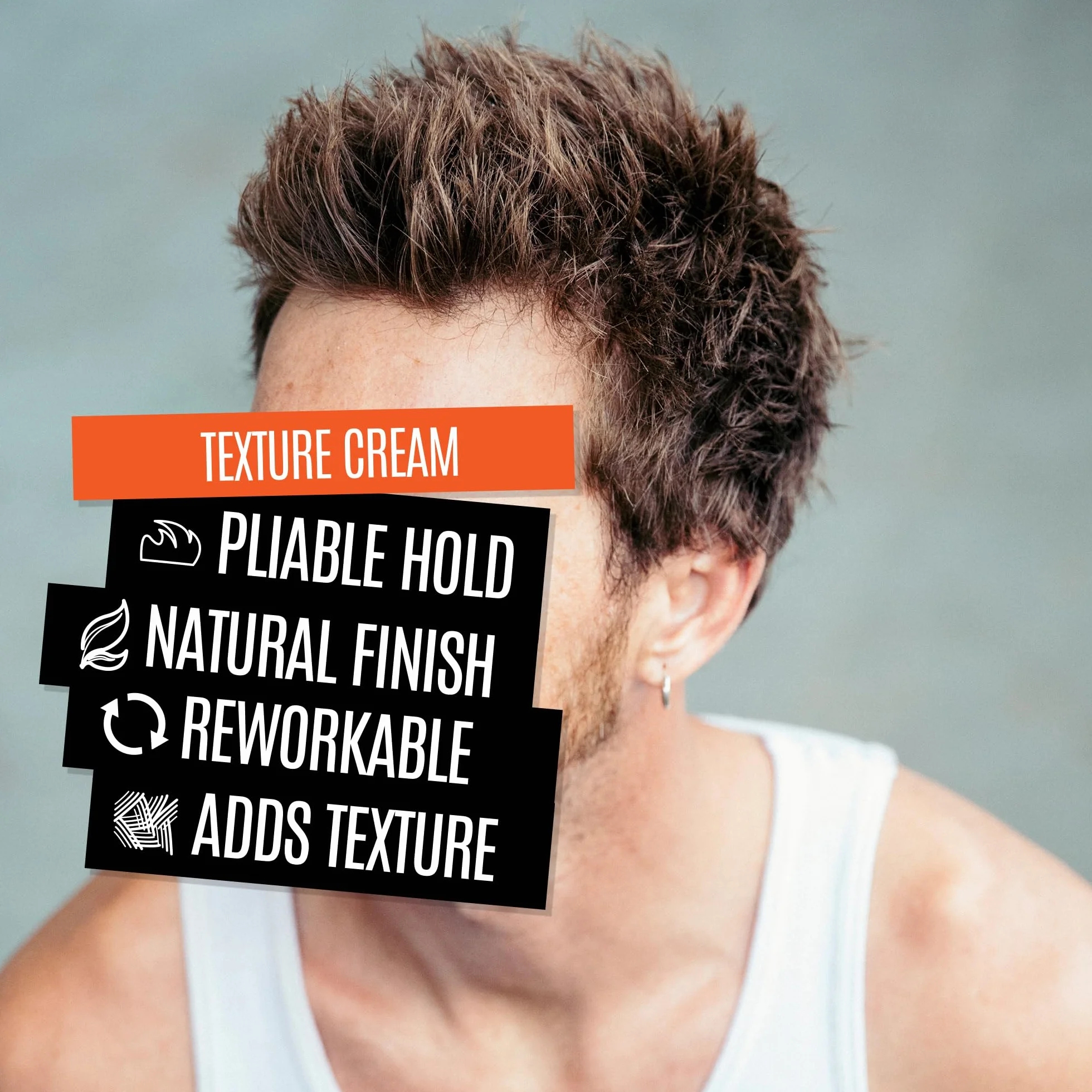 Uppercut Deluxe Texture Cream 100g Crema de Peinado para Hombres Fijación Remodelable