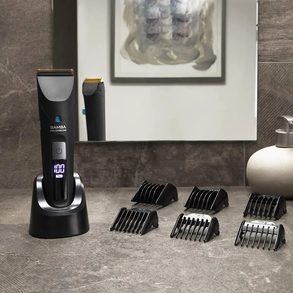 Cecotec Cortapelos Bamba PrecisionCare Wet&Dry IPX6 Acero Inoxidable Titanio 120 min Batería Litio