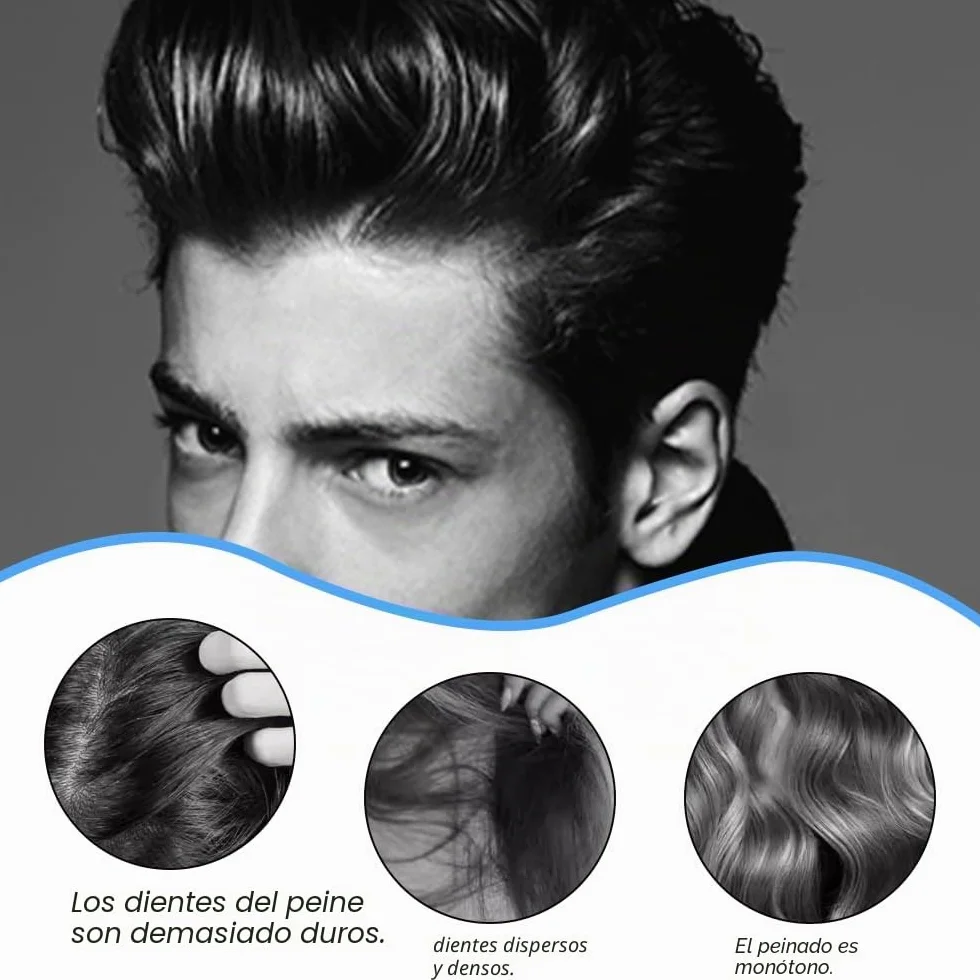 Peine de Pelo 2 Piezas Peine de Dientes Anchos Profesional para Todo Tipo de Cabello