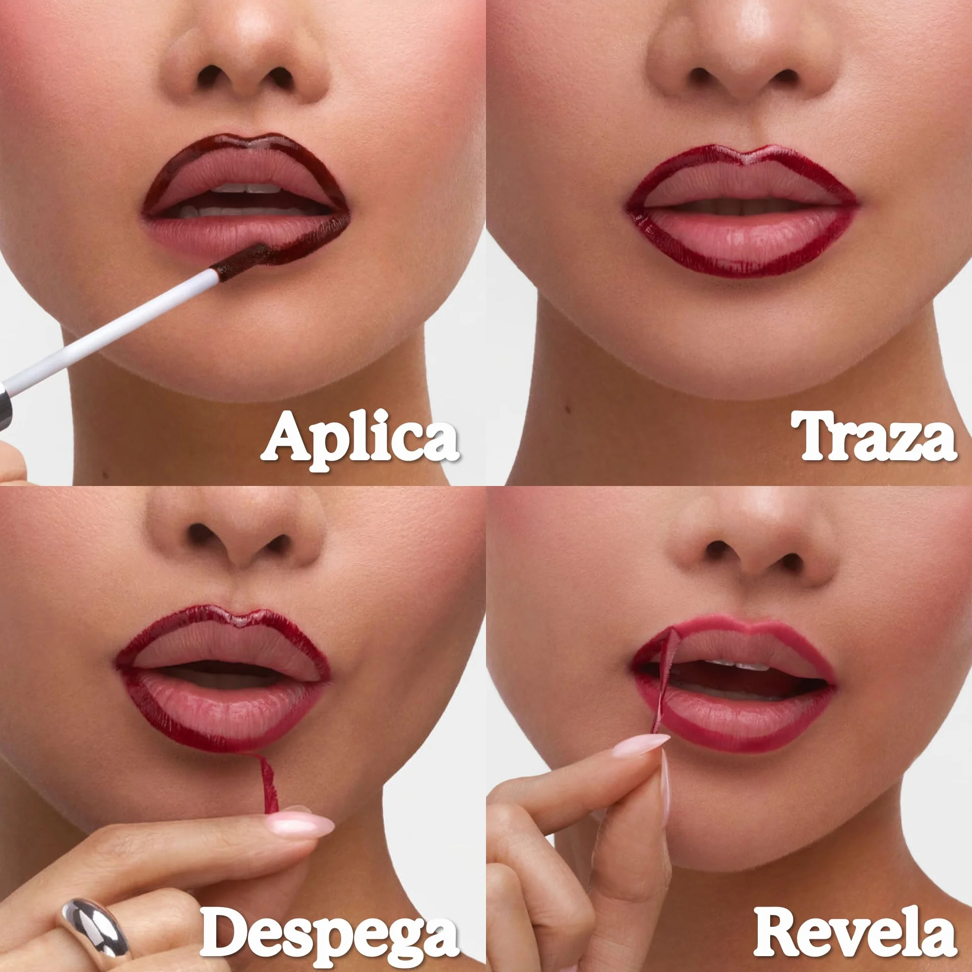 Sacheu Lip Liner STAY-N Peel Off Lip Stain – Impermeable Tinte de Larga Duración, Perfilador Labios Tinte a Prueba de Transferencia