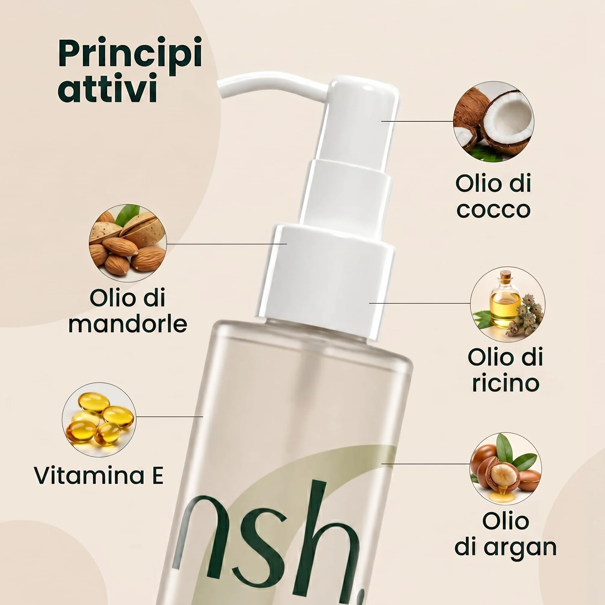 Reestructurador Aceite Capilar Efecto WOW Anti Frizz 250 ml Protector Térmico Argán Coco Almendra Ricino Vitamina E