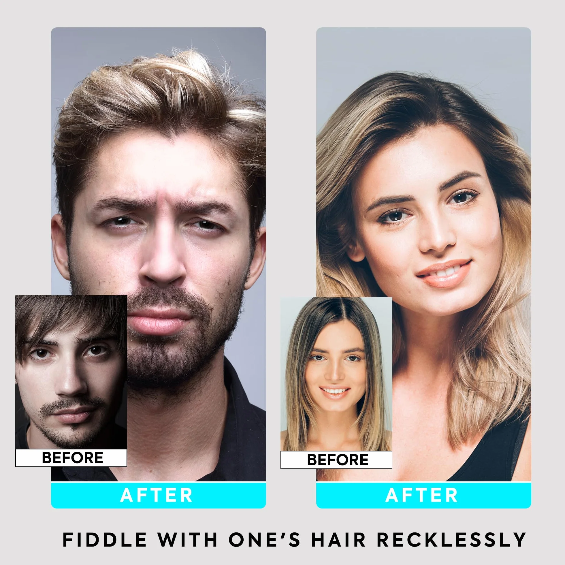 immetee Polvos Volumen Texturizantes para el Pelo Hombre Mujer, Efecto Mate Acabado Natural, 14g