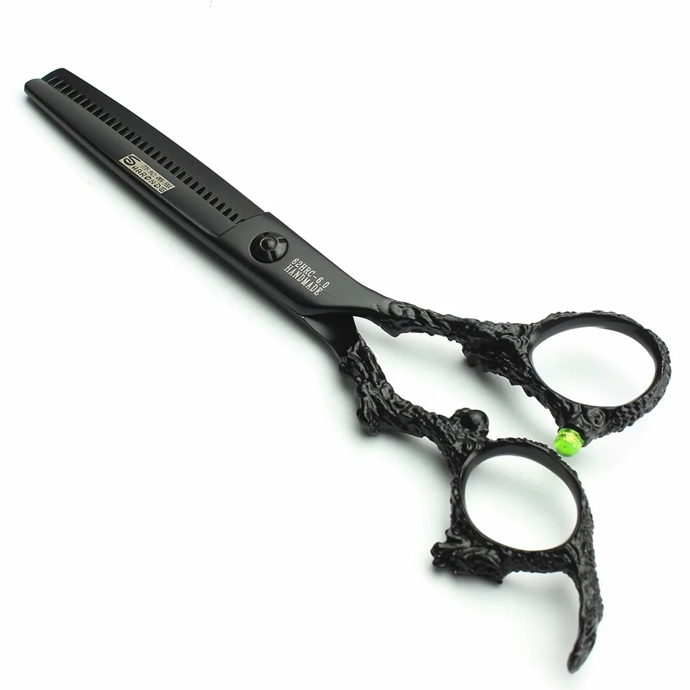Porfessional - Tijeras de peluquería de acero inoxidable de 6 pulgadas, tijeras afiladas para corte de pelo para peluqueros, hombres, mujeres