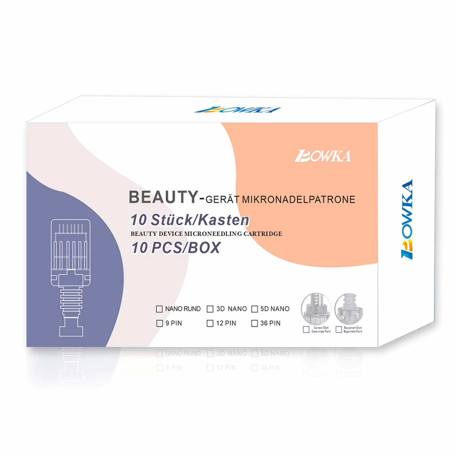 Derma Pen agujas Nano 5D microneedling repuesto puntas cartucho tornillo slot para Electric microneedling