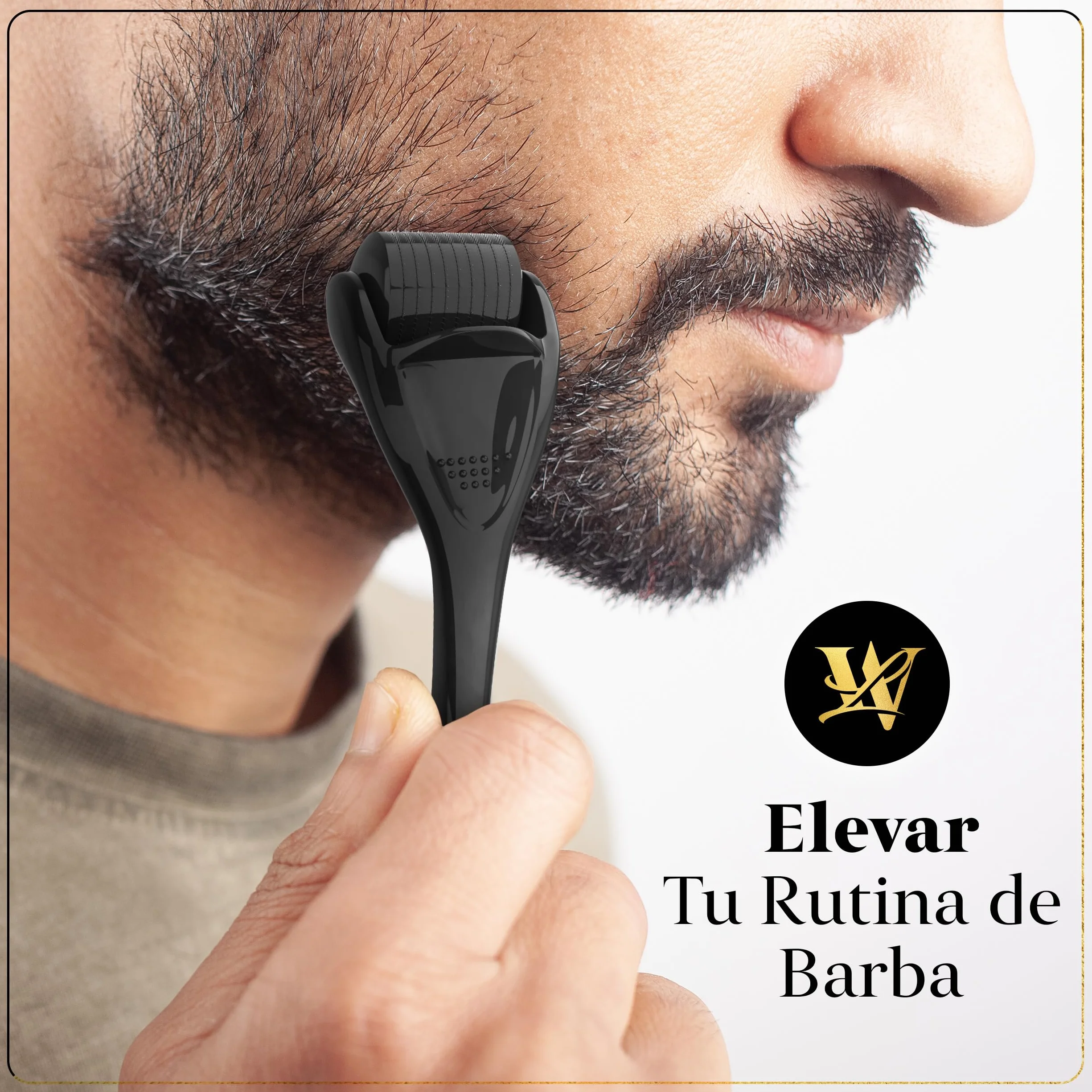Dermaroller 0,5mm para Piel, Derma Roller Cabello y Barba con Microagujas