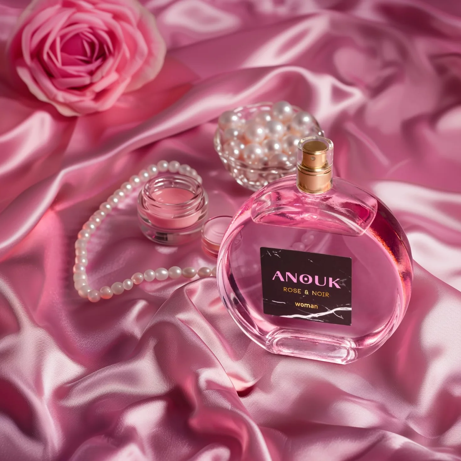 ANOUK Rose & Noir Colonia 100 ml Estuche de Regalo Mujer Eau de Toilette Femenina Aroma Dulce y Floral