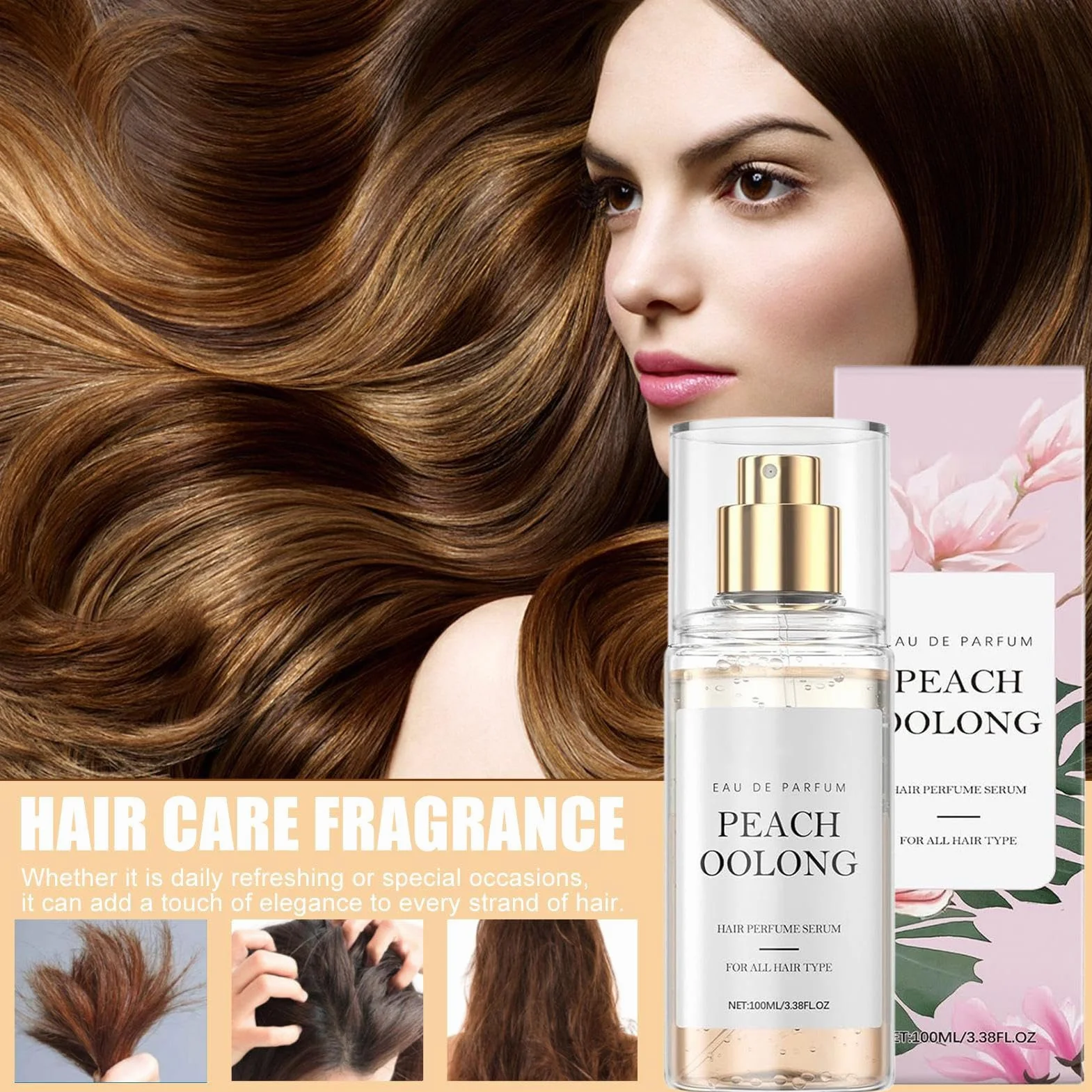 Spray Perfume para Cabello Fragancia Nutritiva Mujer Larga Duración