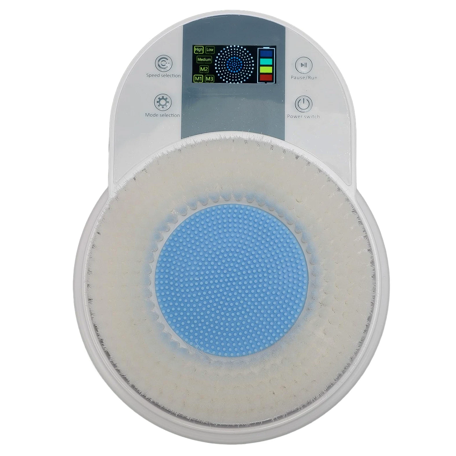 Depurador de Espalda Montado en la Pared, Cepillo de Baño Corporal Eléctrico con Apagado Automático, Cepillo de Ducha para la Piel del Cuerpo con Ajuste de 3 Velocidades para