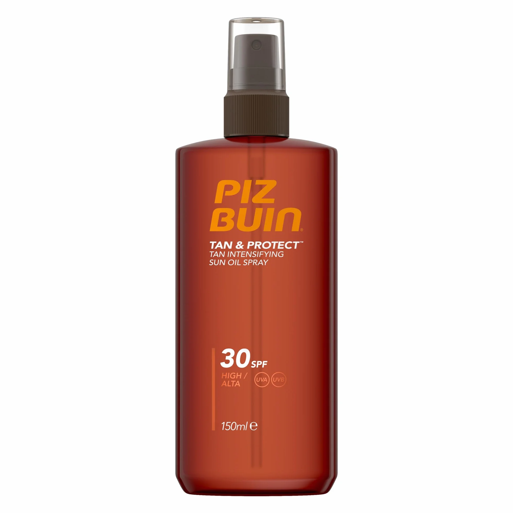 Piz Buin Tan & Protect Aceite Bronceador en Spray SPF 30 150 ml Protector Solar UVA/UVB Bronceado Natural