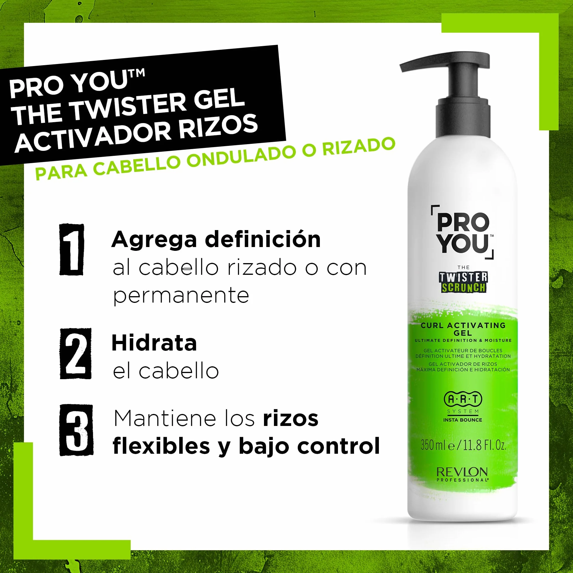 REVLON PROFESSIONAL ProYou The Twister Scrunch Gel Activador de Rizos 350 ml