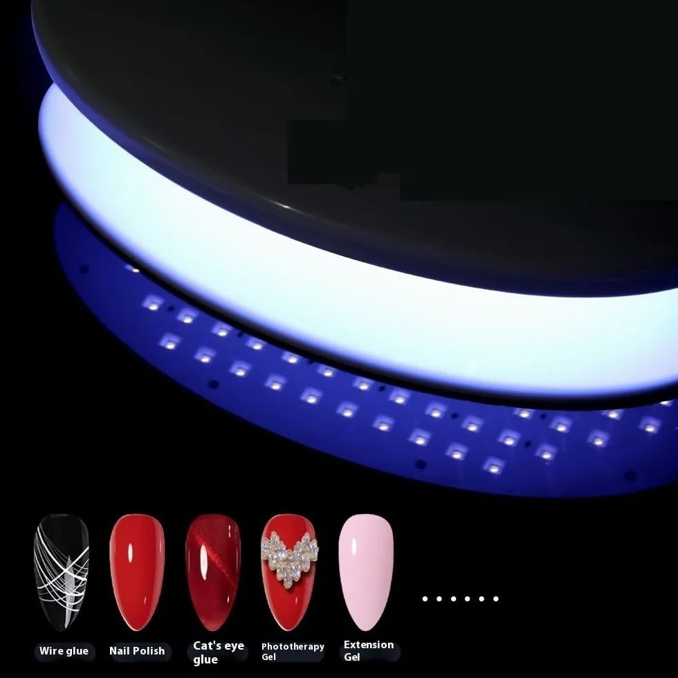 Lámpara de uñas UV LED 256 W, secador gel for con 96, herramientas profesionales manicura y pedicura secado rápido for uso doméstico Práctico