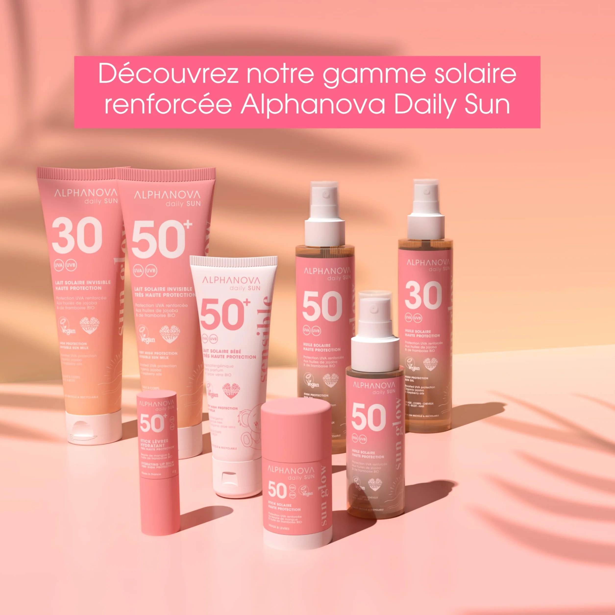 ALPHANOVA Sante Pintalabios protector solar SPF50+, 4 g